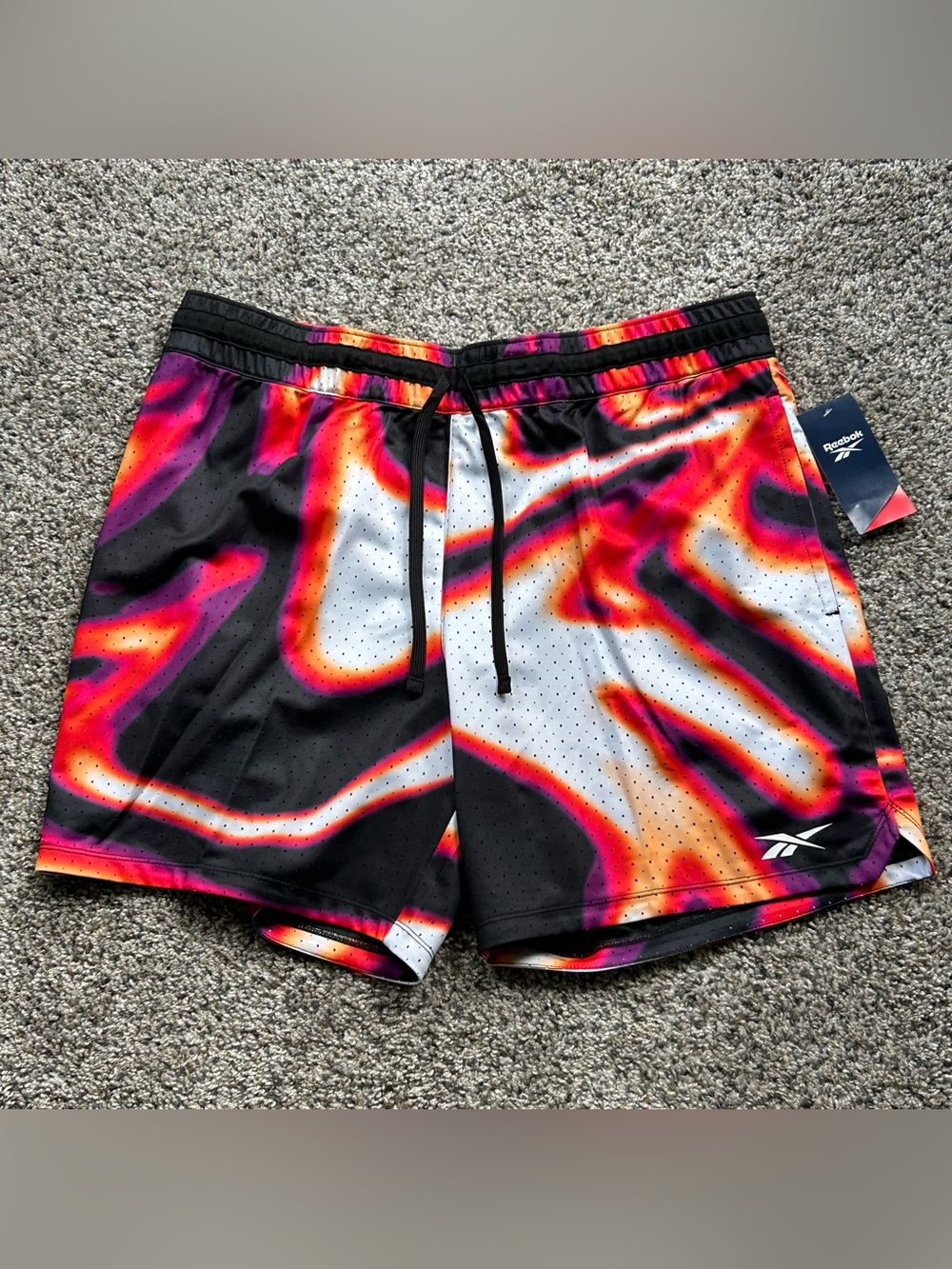 Reebok Basketball Heatwave Transition Shorts Multicolor Men’s Size XL